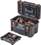 CRAFTSMAN VERSASTACK - Caja de herramientas XL, impermeable para interiores y exteriores, almacenamiento de herramientas apilable, con cerradura, 21 pulgadas (CMST21430)