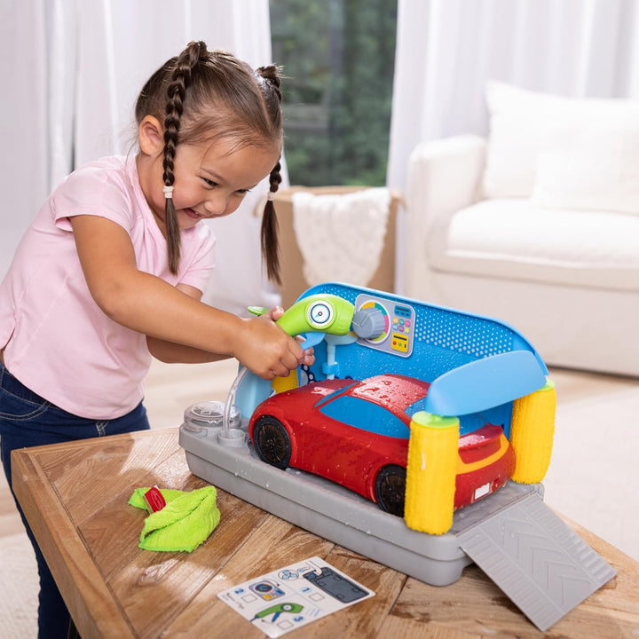 Melissa Doug Spray Shine Car Wash - Juego de juguete de