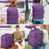 Fxcelets - Mochila de viaje para mujer, mochila de transporte expan...
