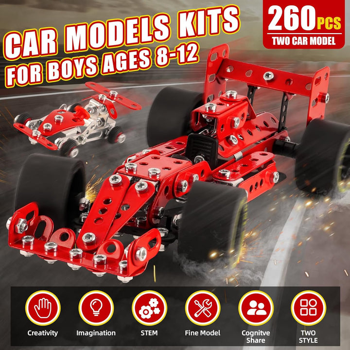PANPAPA Kits de construcción de automóviles para niños de