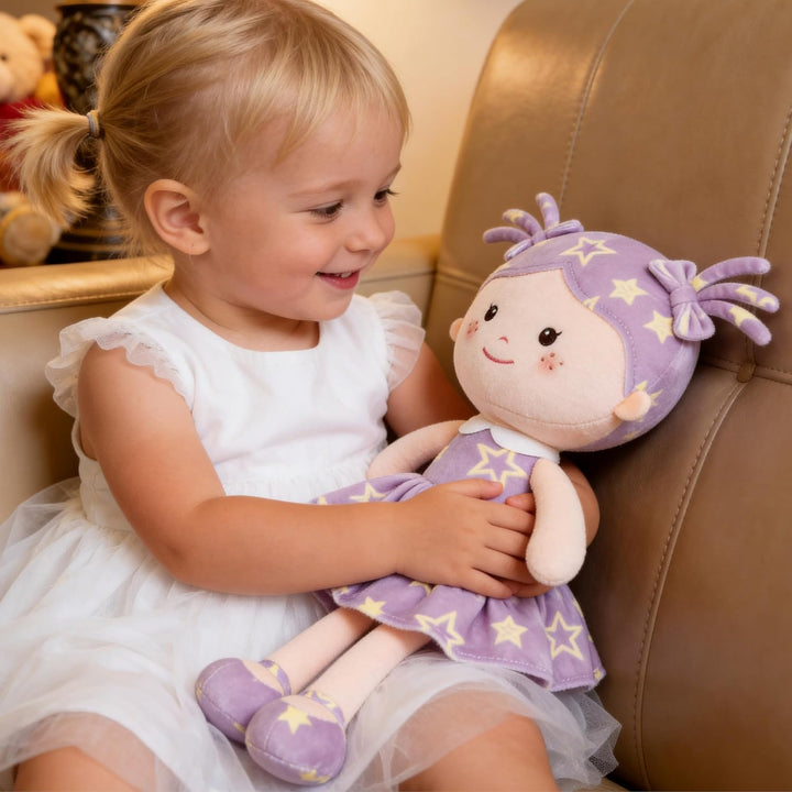 Onetoo - Muñeca de trapo de bebé de peluche suave para niñas, prime...