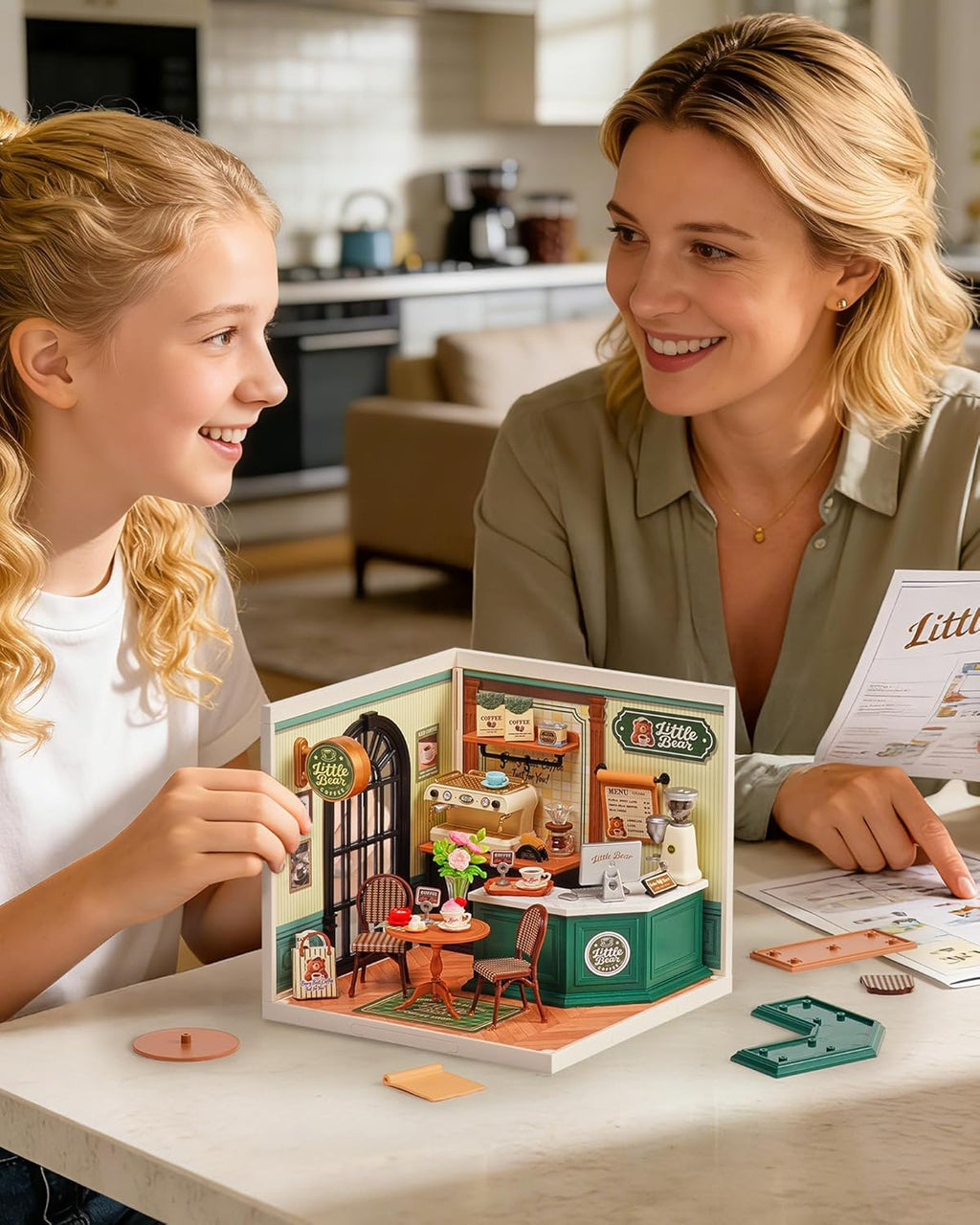 Rolife Super Creator - Juego de construcción de modelos de micro ladrillos para adultos, kit de casa de plástico en miniatura, tienda de boutique, juguetes de construcción, manualidades, pasatiempos y