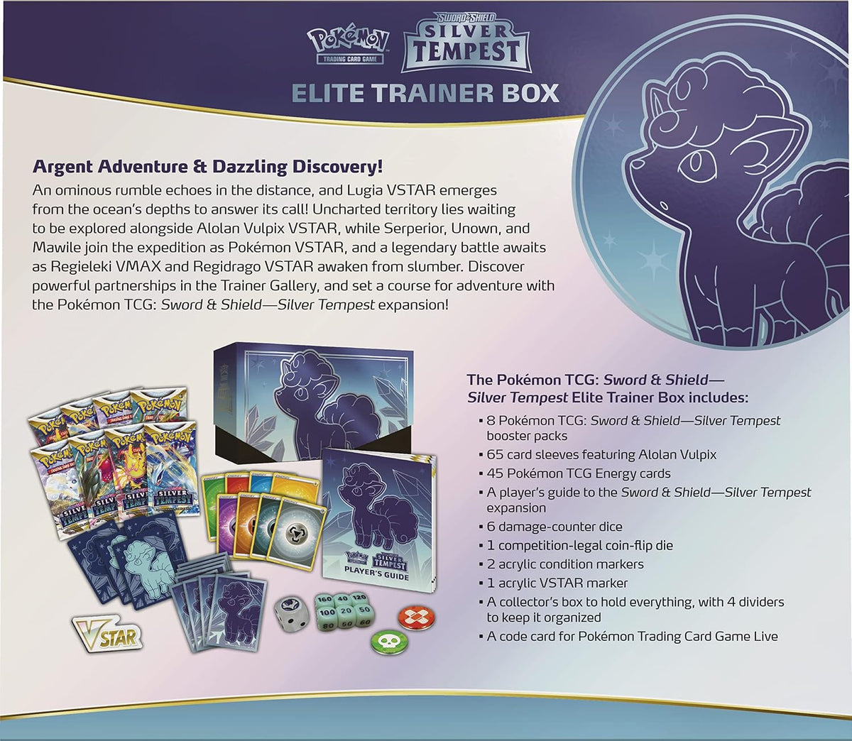 Pokémon TCG: Caja de entrenador de élite Espada y Escudo Tempestad Plateada