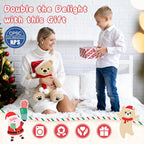 Tezituor - Oso de peluche de Navidad, 18 pulgadas, gran oso de Navidad