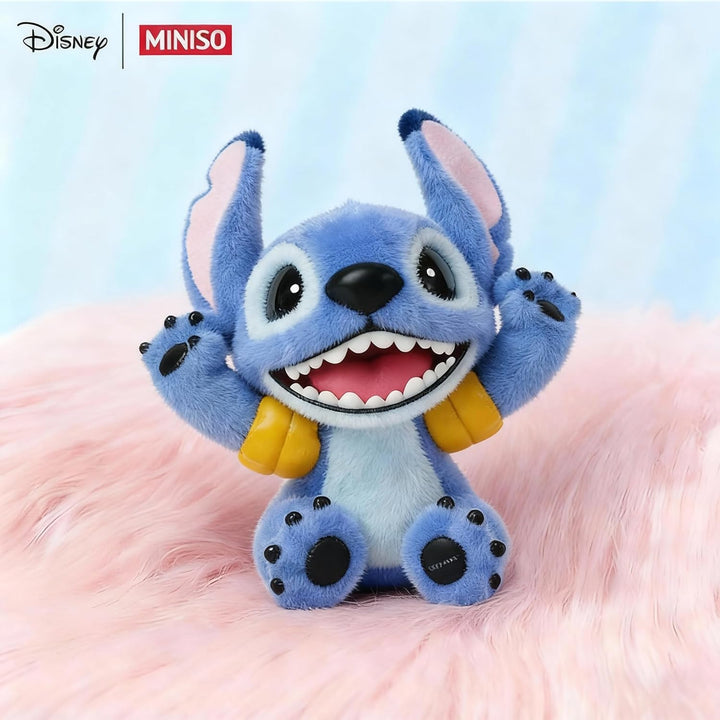 MINISO Disney Lilo &amp; Stitch - Figura de peluche flocada, caja s...