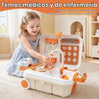 Set de Médico para Niños Pequeños Juguete de Simulación 44 Pzs Juguete STEM para Niños y Niñas Regalo