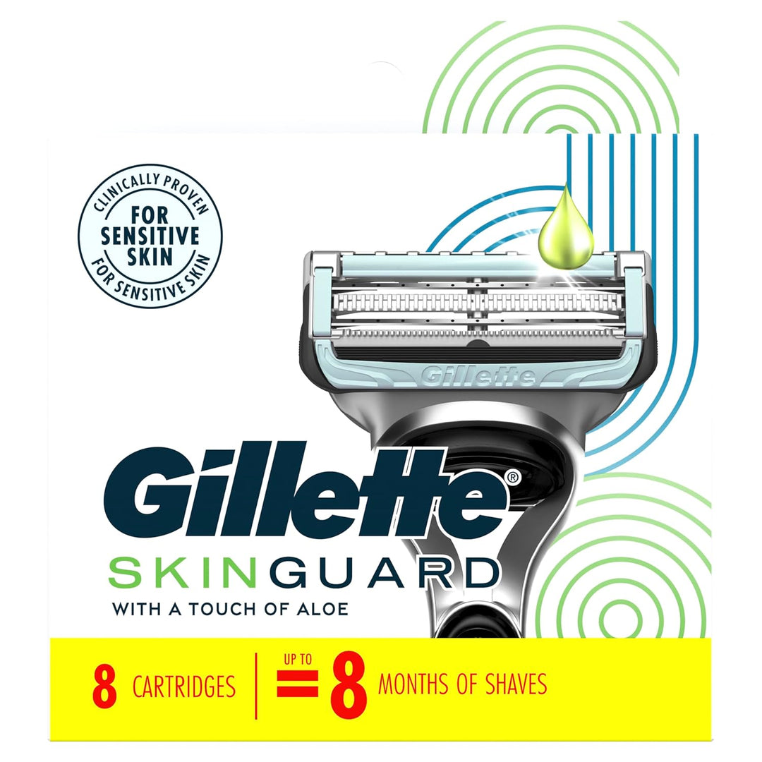 Gillette SkinGuard - Cuchillas de afeitar para hombre, 8 repuestos...