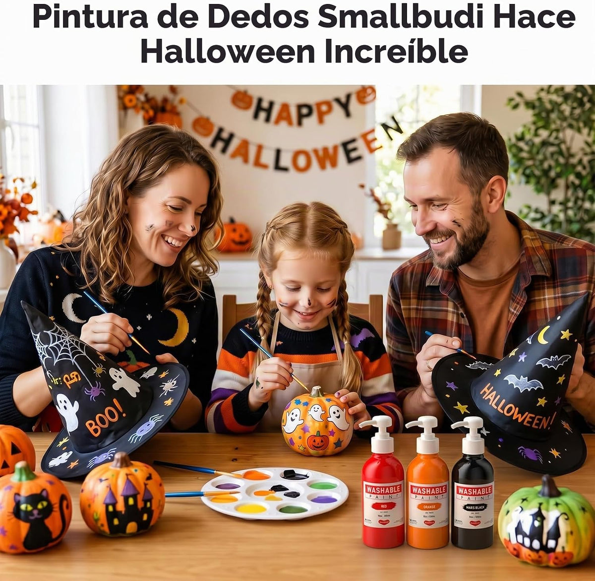 Juego de pintura lavable de 15 colores para niños, pintura de