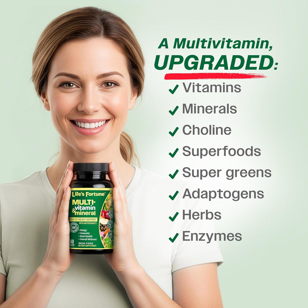 Life's Fortune Multivitamínico y Mineral 60 Tabletas, Fuente de...