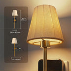 L LOHAS LED Las luces nocturnas se enchufan a la pared, cubierta de tela