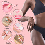 GIRLEARLE Kit de cera digital premium para mujeres con piel sensibl...