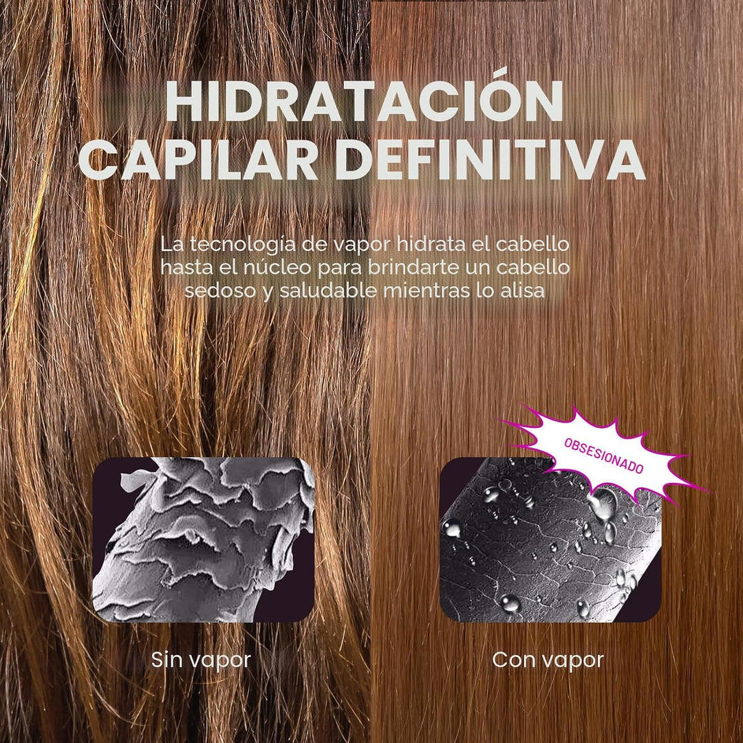 Wavytalk Steamline Pro - Cepillo alisador de vapor y espray protect...