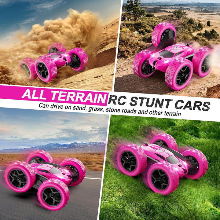 QUNREDA - Autos RC, coche de control remoto rosa para niñas, 2.4 GH...