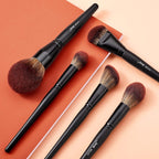 Jessup Pinceles de maquillaje de cara grande, 5 piezas