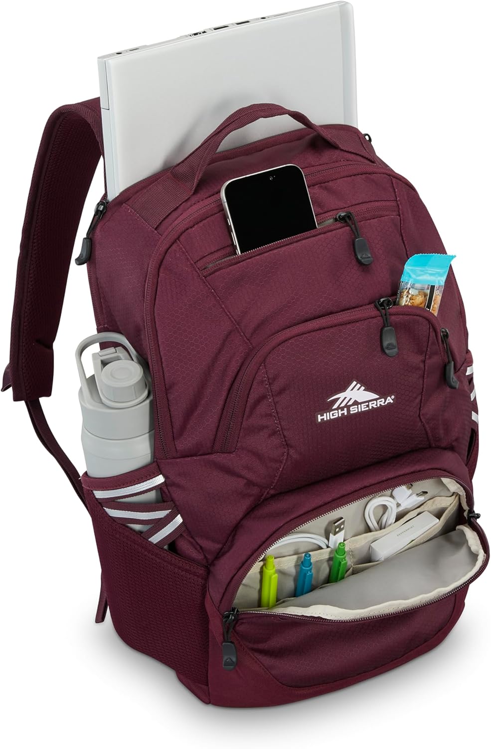 High Sierra Swoop - Mochila SG para laptop de viaje o trabajo con b...