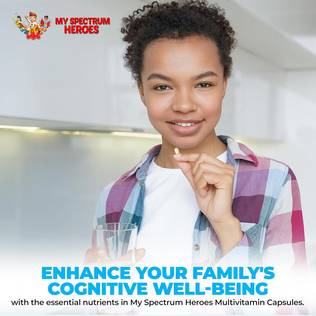 My Spectrum Heroes Suplemento multivitamínico para niños - Acetil-l...