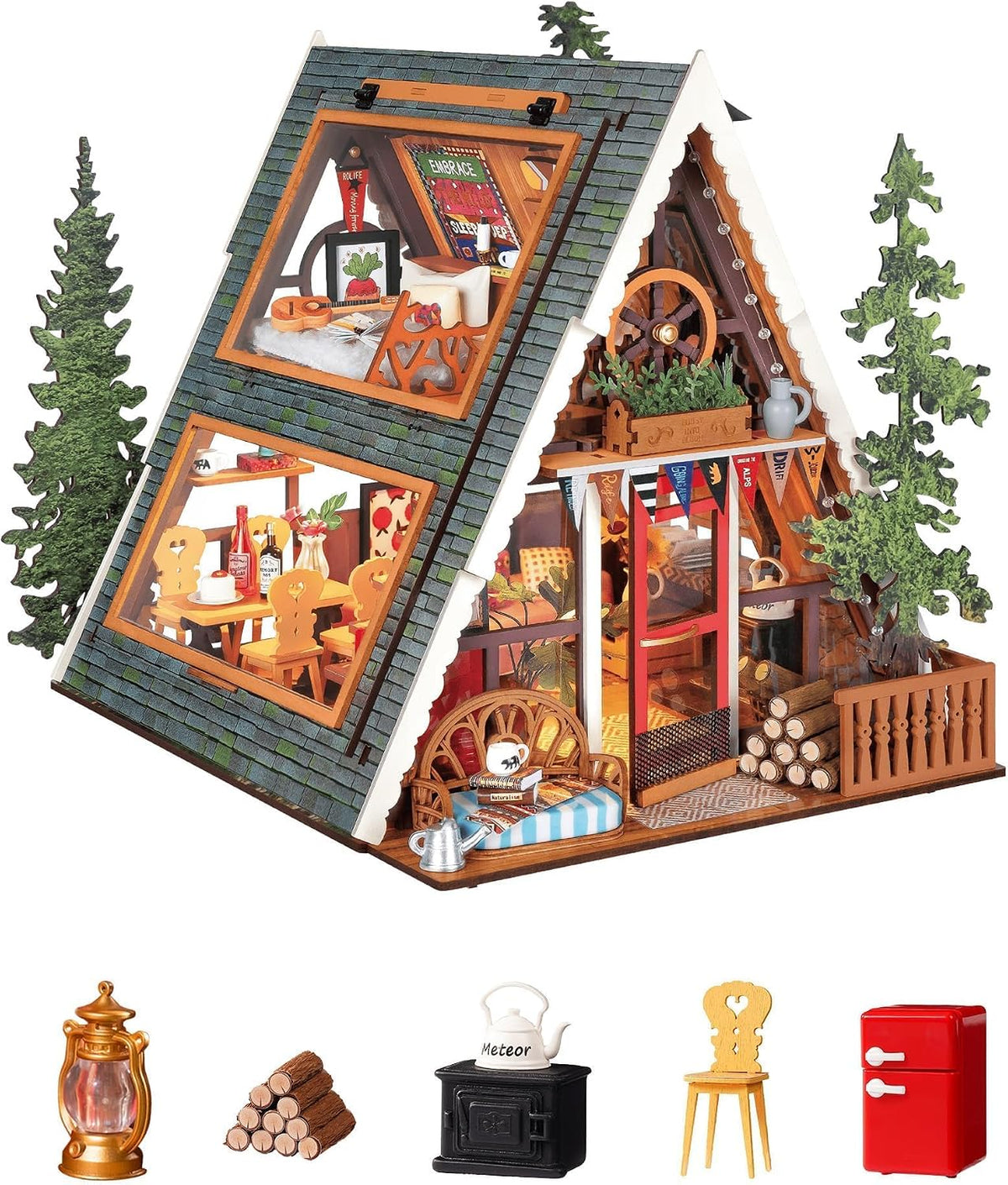 Rolife Kit de casa de muñecas en miniatura con marco A, regalo creativo