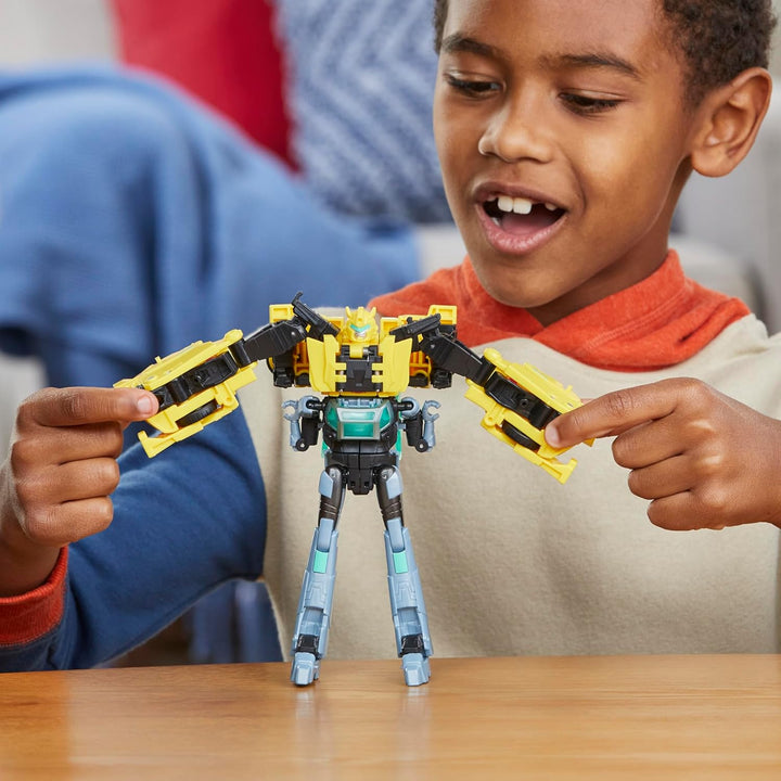 Transformers EarthSpark Cyber-Combiner Bumblebee and Malto Robot Fi...