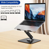 BESIGN LSX7 - Soporte para laptop con base giratoria de 360 grados,...
