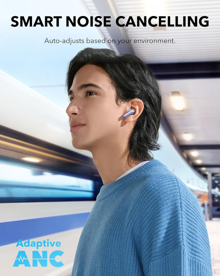 Soundcore P40i by Anker, auriculares inalámbricos con cancelación d...