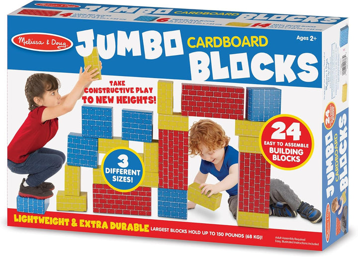 Melissa Doug Bloques de cartón jumbo de lujo -
