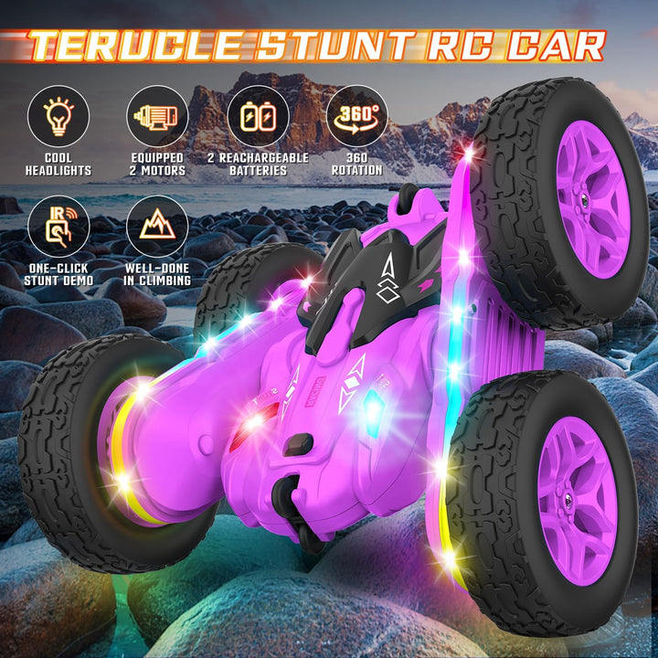 Terucle Coche de Control Remoto, Coches RC Acrobacias Juguetes de C...