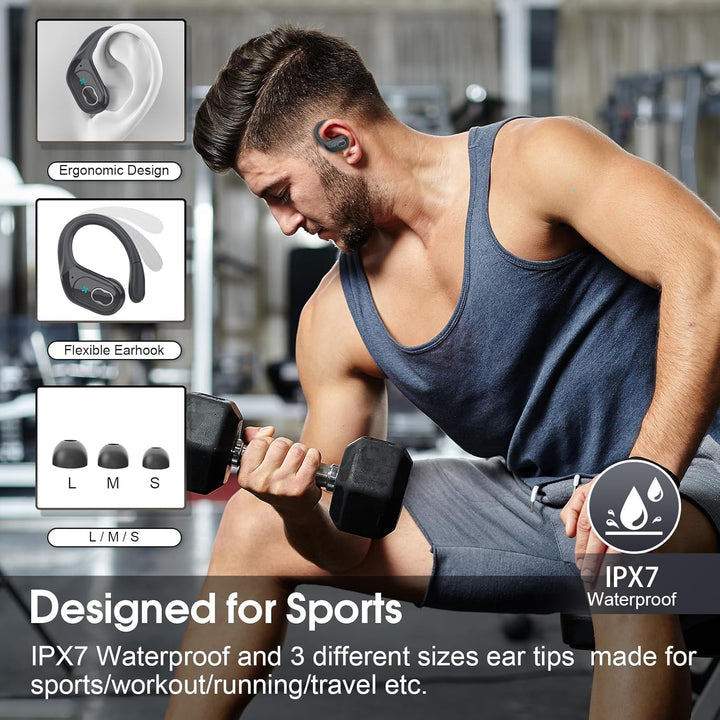 Aptkdoe Auriculares Inalámbricos 75hrs Bluetooth 5.4 Auriculares De...