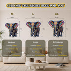 Rompecabezas de madera para adultos, rompecabezas de madera de elefante de 200 piezas, rompecabezas de madera con forma de animal único para adultos y niños, divertidos rompecabezas de elefante floral
