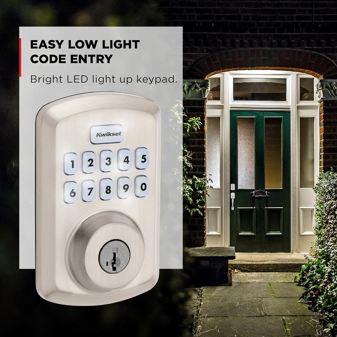 Kwikset Powerbolt 250 Cerradura Electrónica de Pestillo para Puerta...