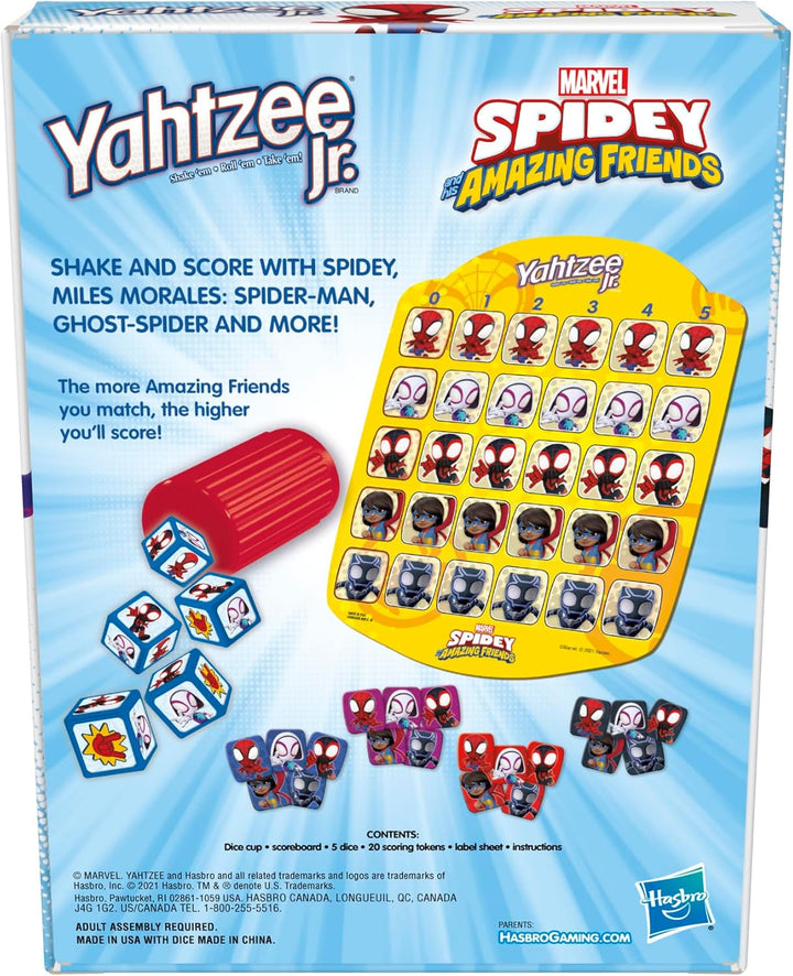 Hasbro Spidey and His Amazing Friends Yahtzee Jr juego de