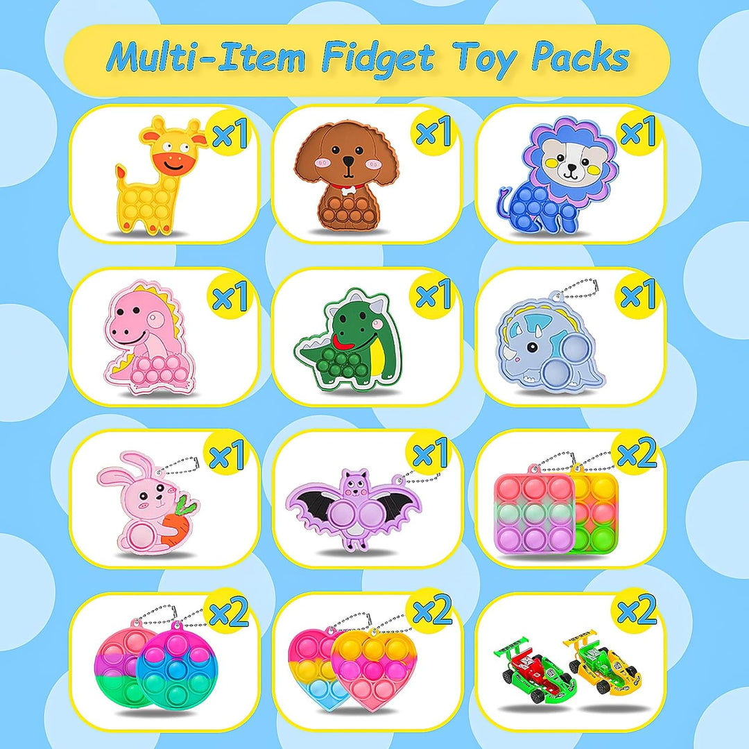 500 piezas de recuerdos de fiesta para niños, juguetes fidget a gra...