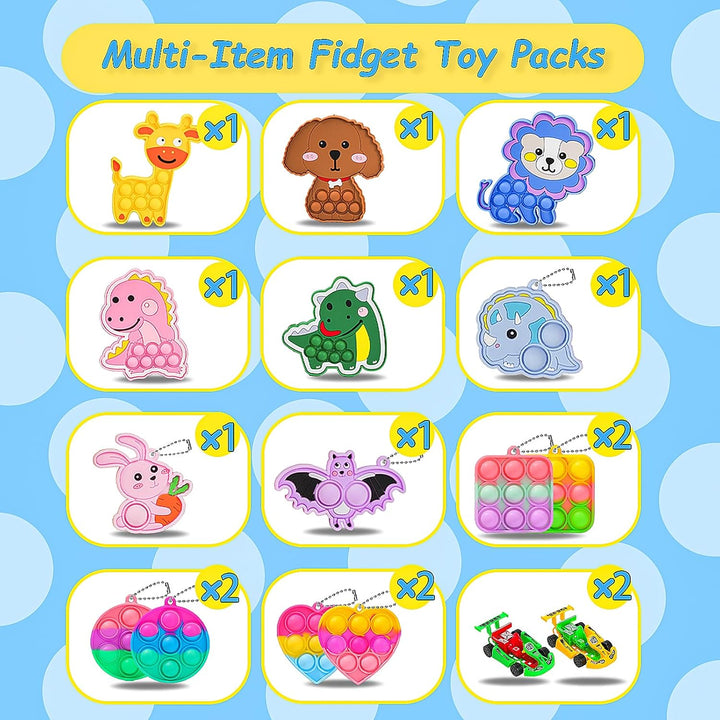 500 piezas de recuerdos de fiesta para niños, juguetes fidget a gra...