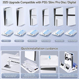 PS5 Cooling Station for PS5/Slim/Pro Disc Digital