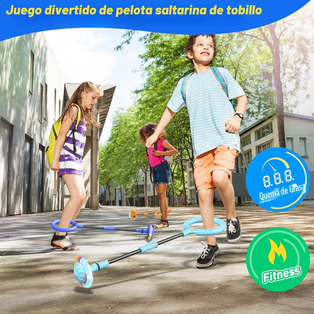 Flooyes Skip Ball para Niños, Juguete de Saltar con Tobillo y Contador, Temporizador