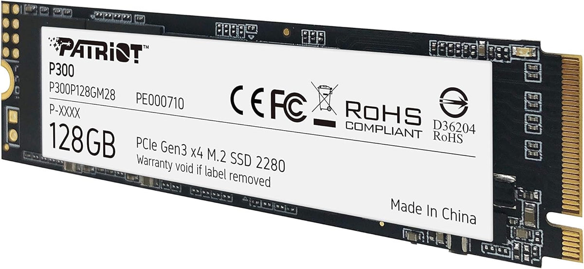 Patriot P300 M.2 PCIe Gen 3 x4 128GB SSD de Bajo Consumo de Energía