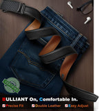 BULLIANT Cinturón para Hombre, Cinturón de Trinquete Deslizante Aju...