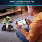STEM Robot Kit de construcción con control remoto para niños de 8 a 12 años, juguetes técnicos robóticos de codificación, regalos de cumpleaños para niños, kit de ciencia 5 en 1, modelos