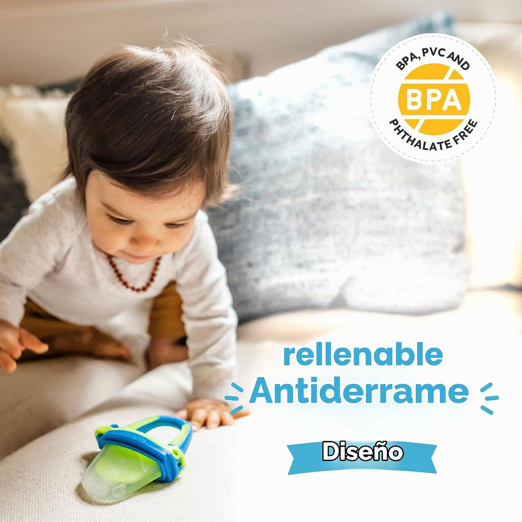 Mordedores de congelador rellenables para bebés, fabricados en Estados Unidos, alivio calmante de la dentición