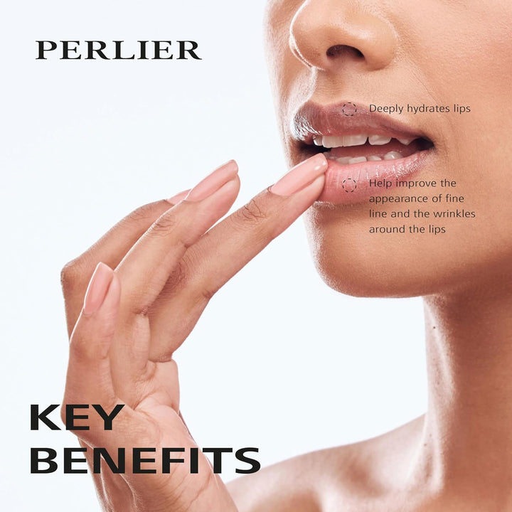 Perlier Black Rice Platinum Bálsamo labial voluminizador, 0.14 fl....