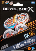 Beyblade X Clamp Crab 9-65S BX & Crest Leon 4-55A UX Dual Pack