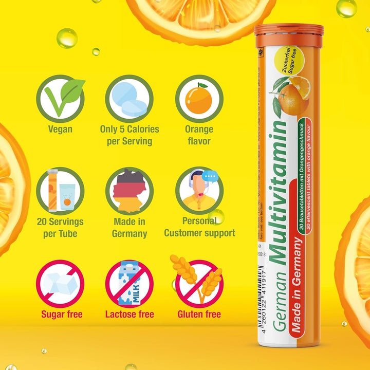 T&D Vitamina alemana, minerales \u2013 240 tabletas efervescentes v...