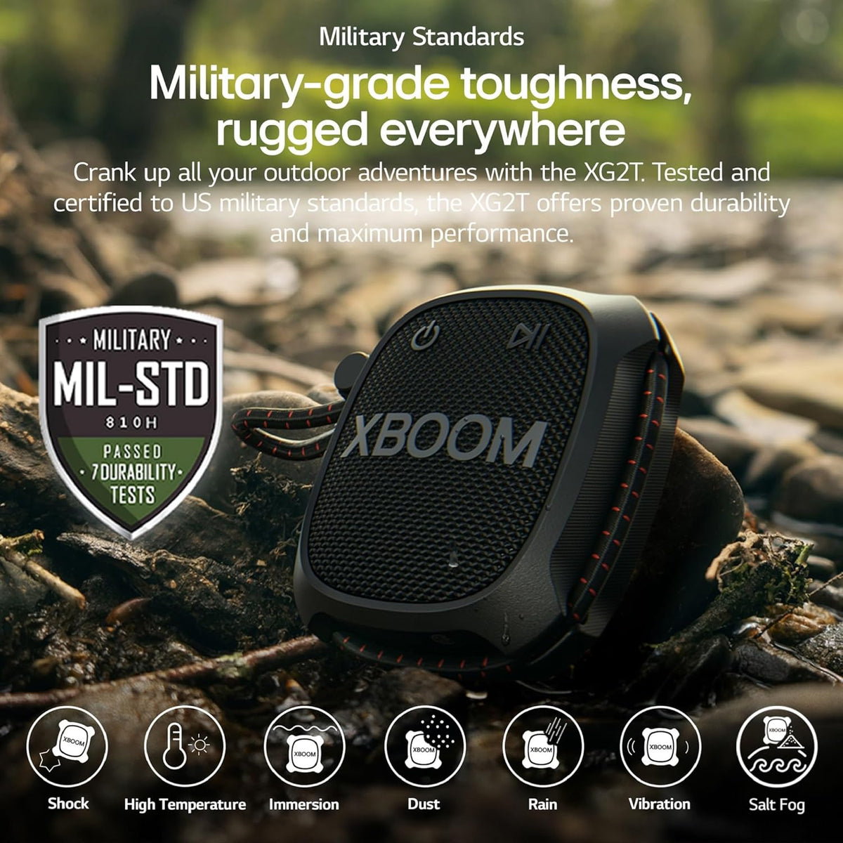 Altavoz inalámbrico LG XG2T XBOOM Go con sonido potente y hasta 10...