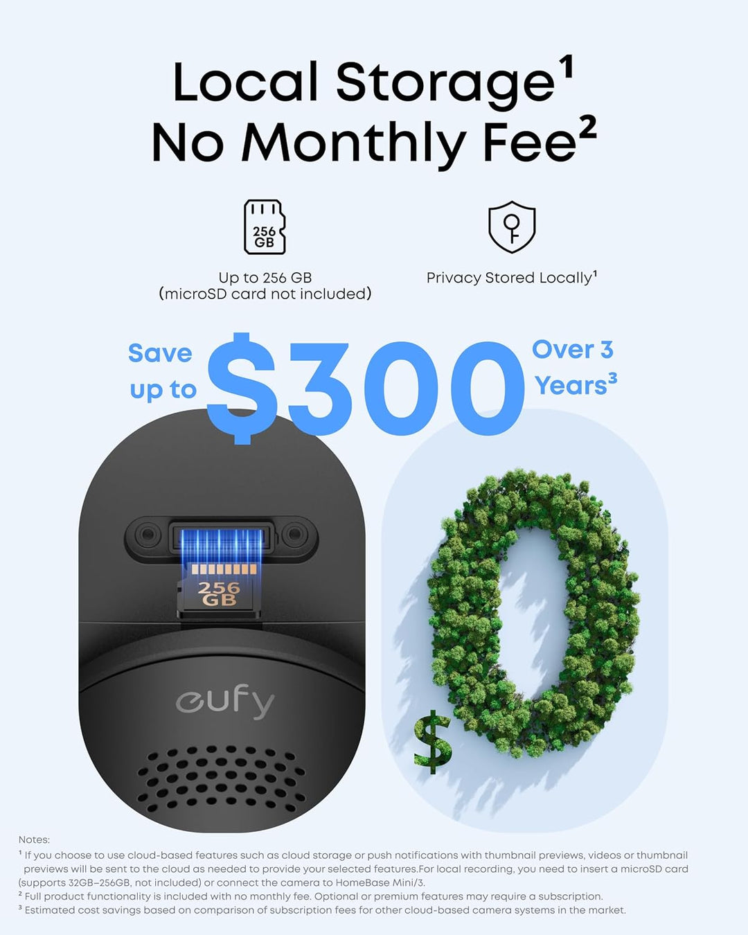 eufy Security Cámara para interiores y exteriores C31, IP66, visión...