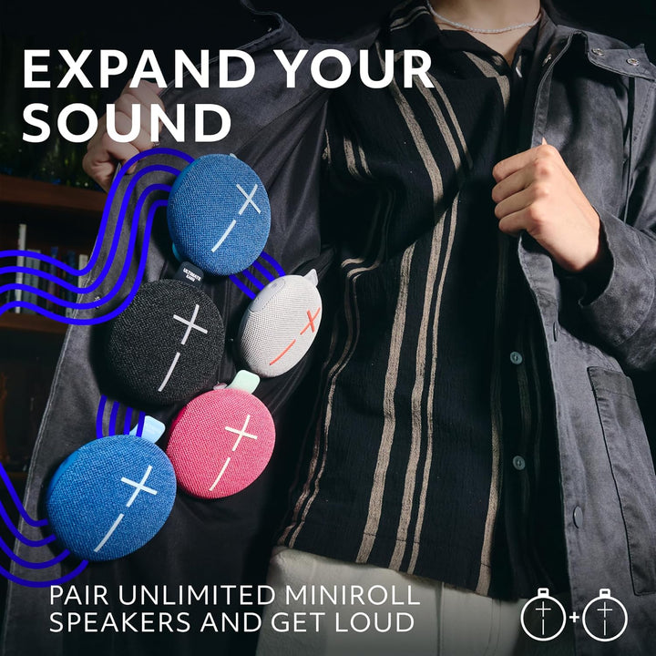 Ultimate Ears MINIROLL Altavoz Bluetooth ultra portátil impermeable...