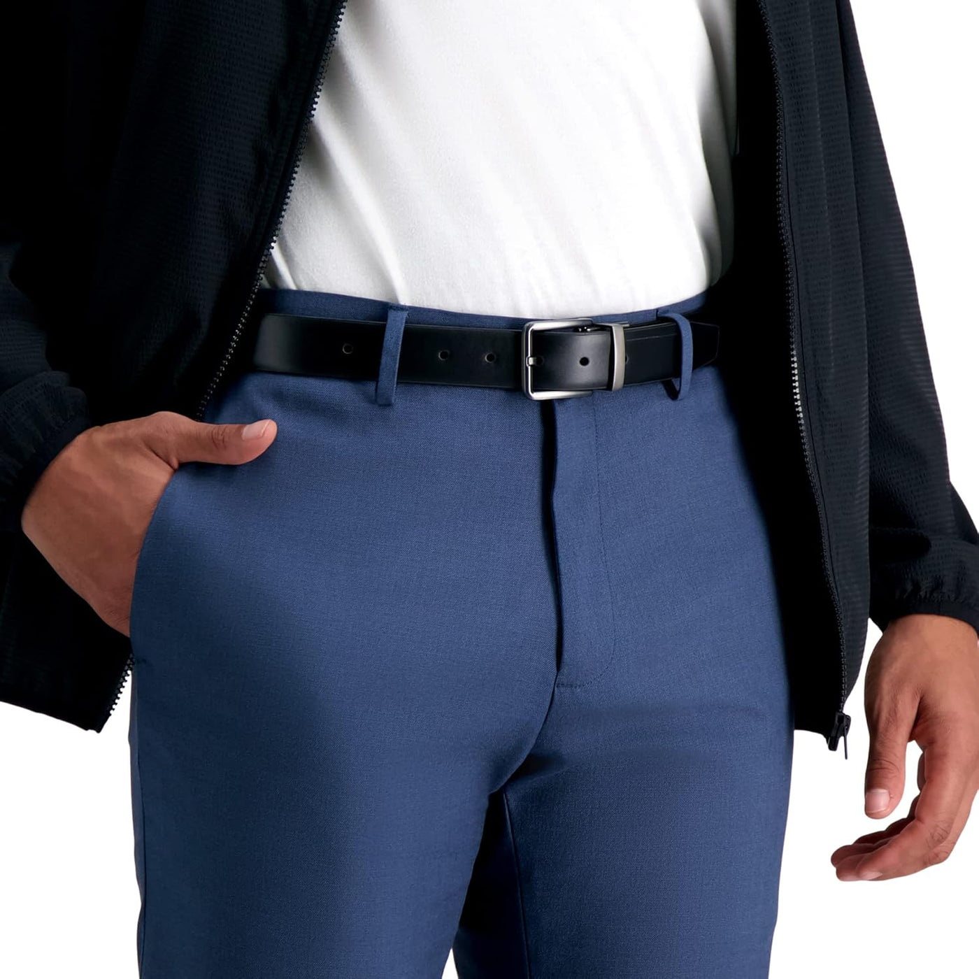 Calvin Klein Cinturón de cuero reversible para hombre, estilo moder...