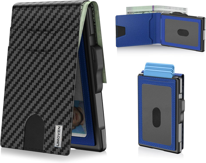 Cartera para hombre \u2013 Funda desplegable, ranura para efectivo...