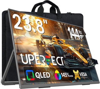 UPERFECT QLED Monitor portátil de 24 pulgadas 120Hz 1080P 125% sRGB...