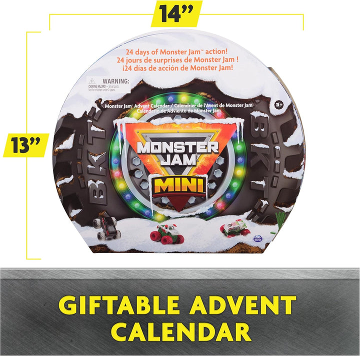 Monster Jam Mini calendario de Adviento navideño 24 días