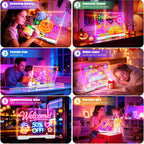 Geokay 16" Rechargeable LED Drawing Board con 9-Color Light Effects