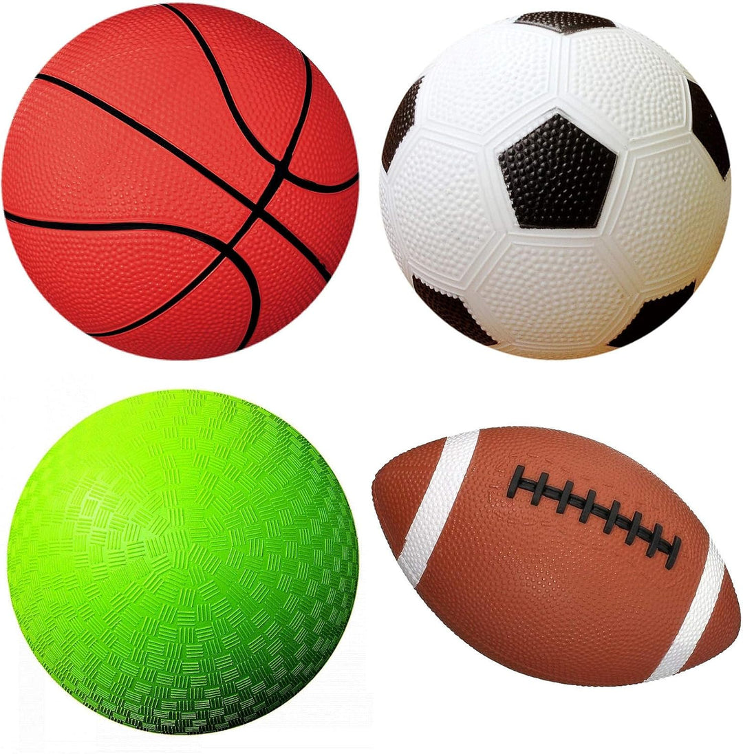 AppleRound Paquete de 4 pelotas deportivas para niños